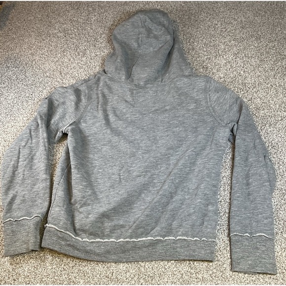 American Eagle Hoodie Womens Size Large Hooded Sweatshirt Gray Alpine Chalet - Picture 8 of 8
